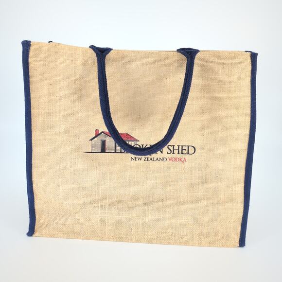 Broken Shed Vodka Eco Friendly Large Reusable Unisex Jute Shopping Bag/Tote NEW - Picture 13 of 13